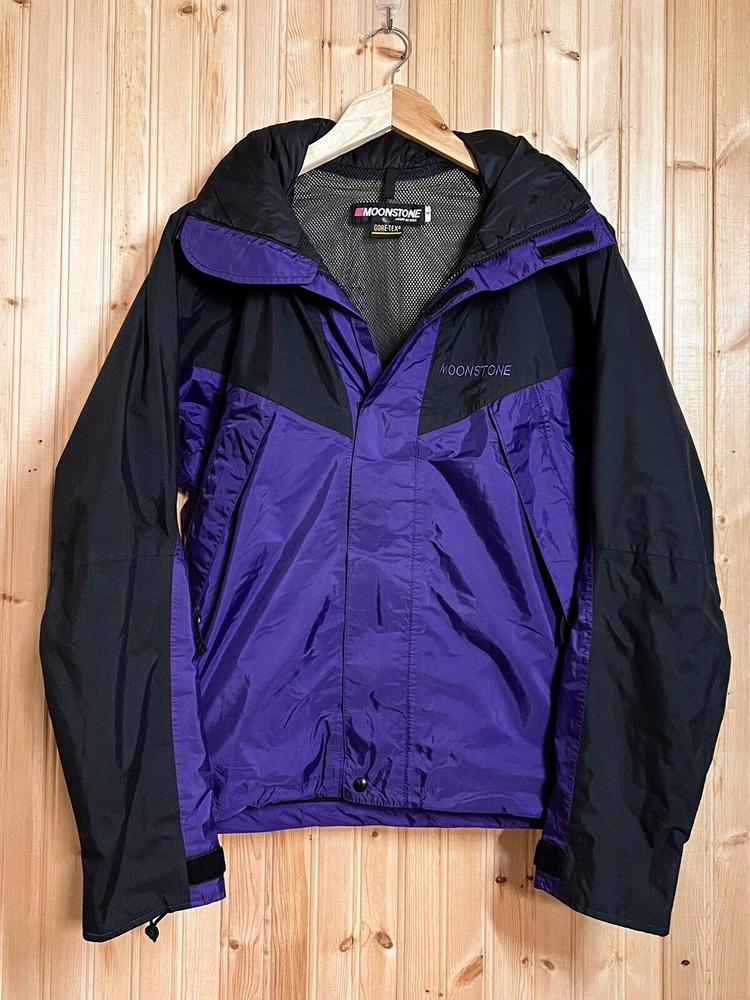 Moonstone VTG Men's S Purple Gore-Tex Breathable Hooded Jacket Coat Pullover USA